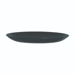 Assiette à dessert noire 19 cm Pampille
