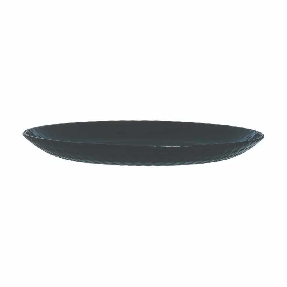 Assiette à dessert noire 19 cm Pampille