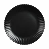 Assiette à dessert noire 19 cm Bloom