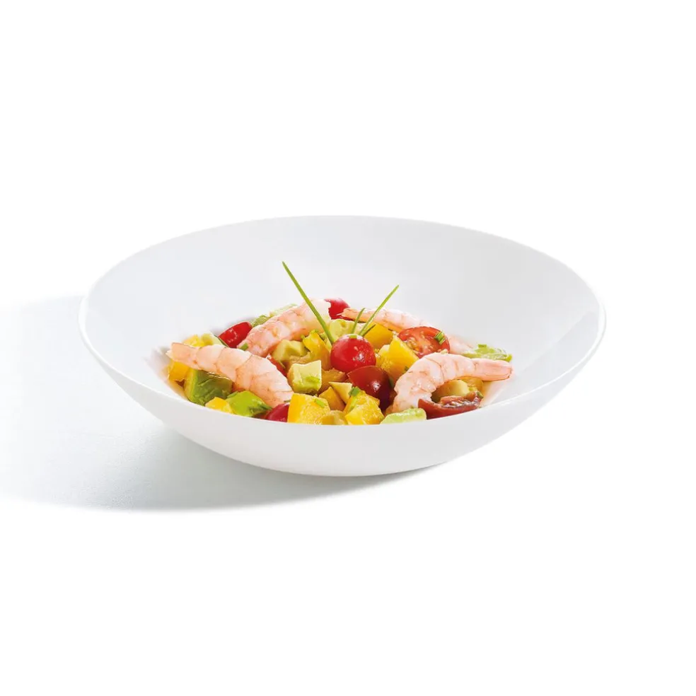 Assiette creuse blanche 20 cm Diwali