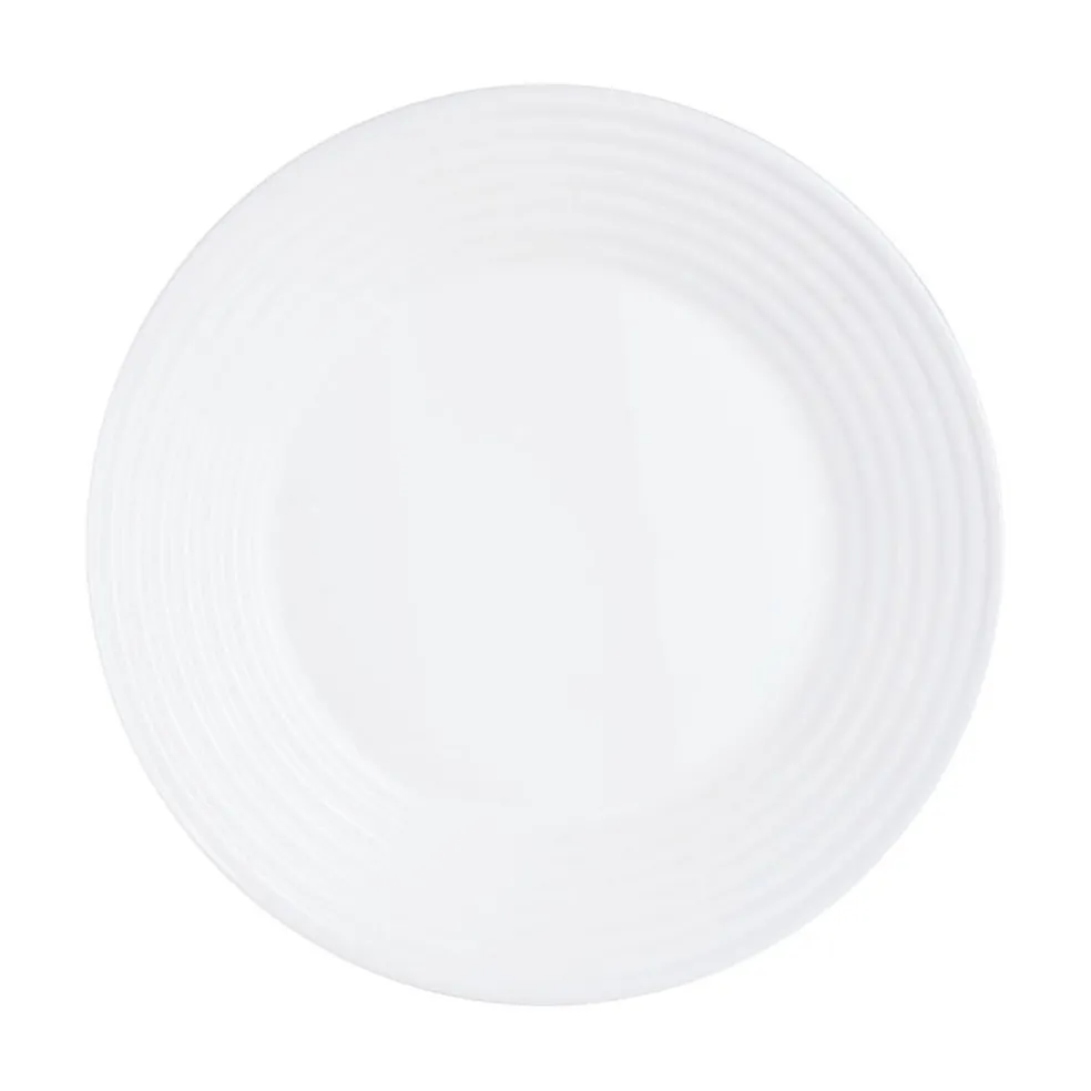 Assiette plate blanche 25 cm Harena