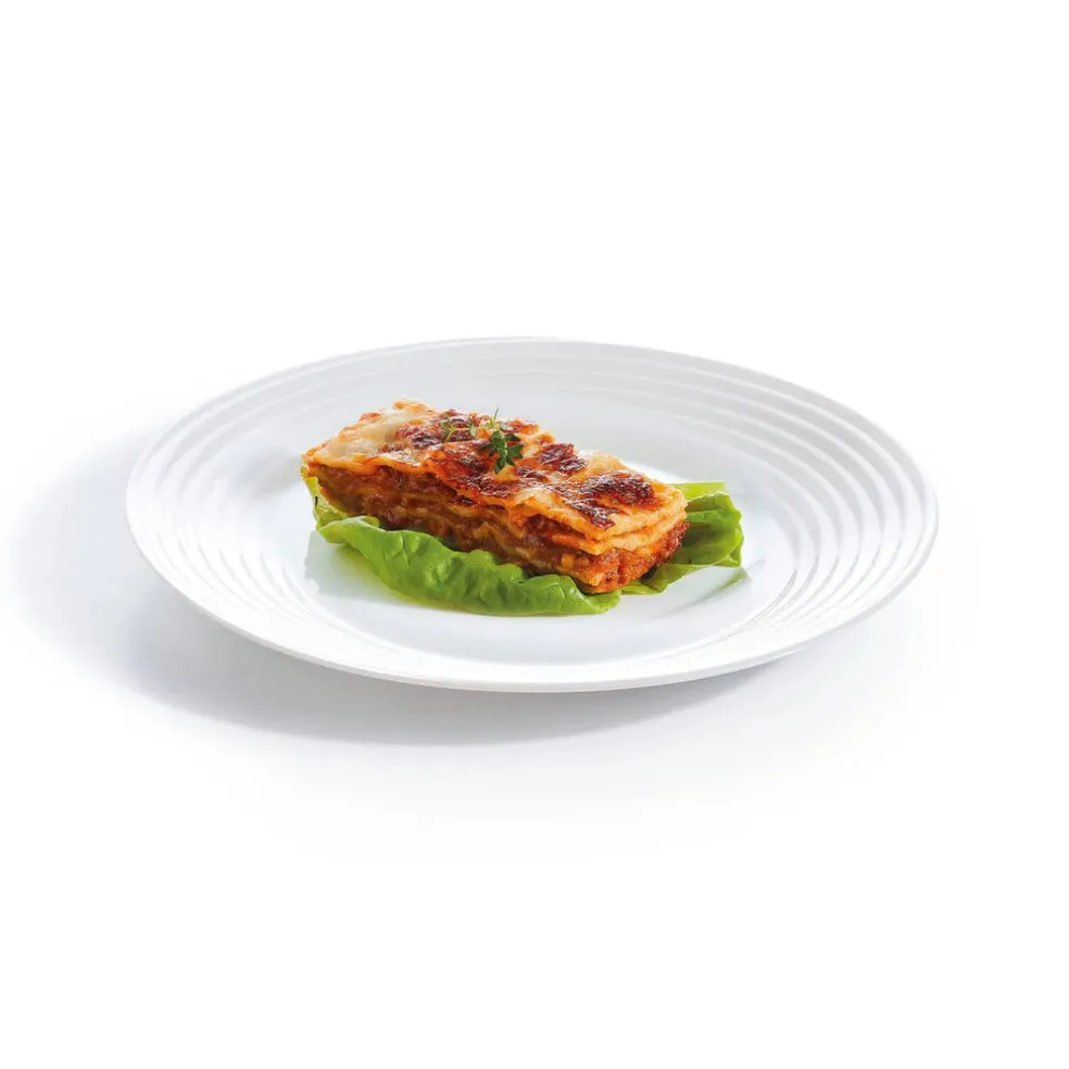 Assiette plate blanche 25 cm Harena