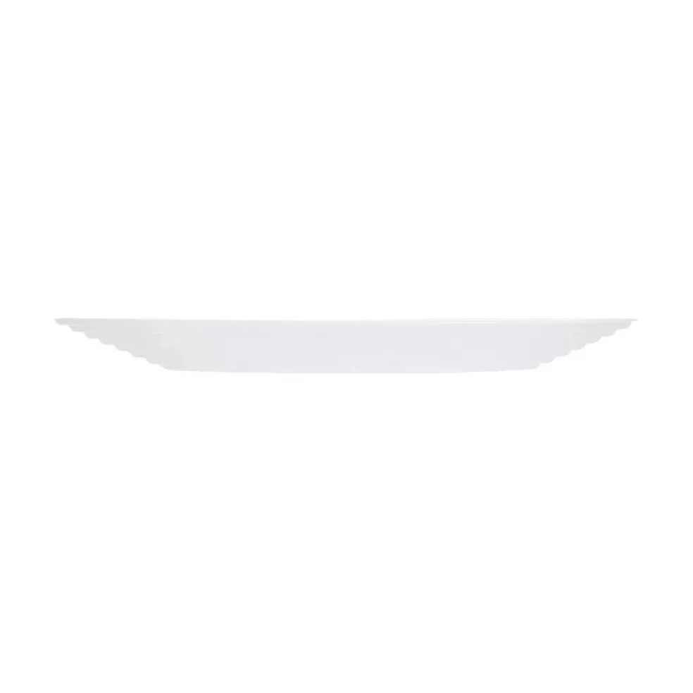 Assiette plate blanche 25 cm Harena