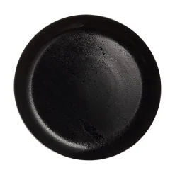 Lot de 6 assiettes plates Diana Noire 25cm