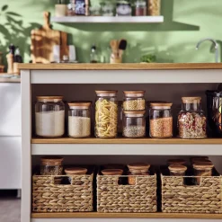 Lot de 2 pots de conservation Pure Jar Wood 1L