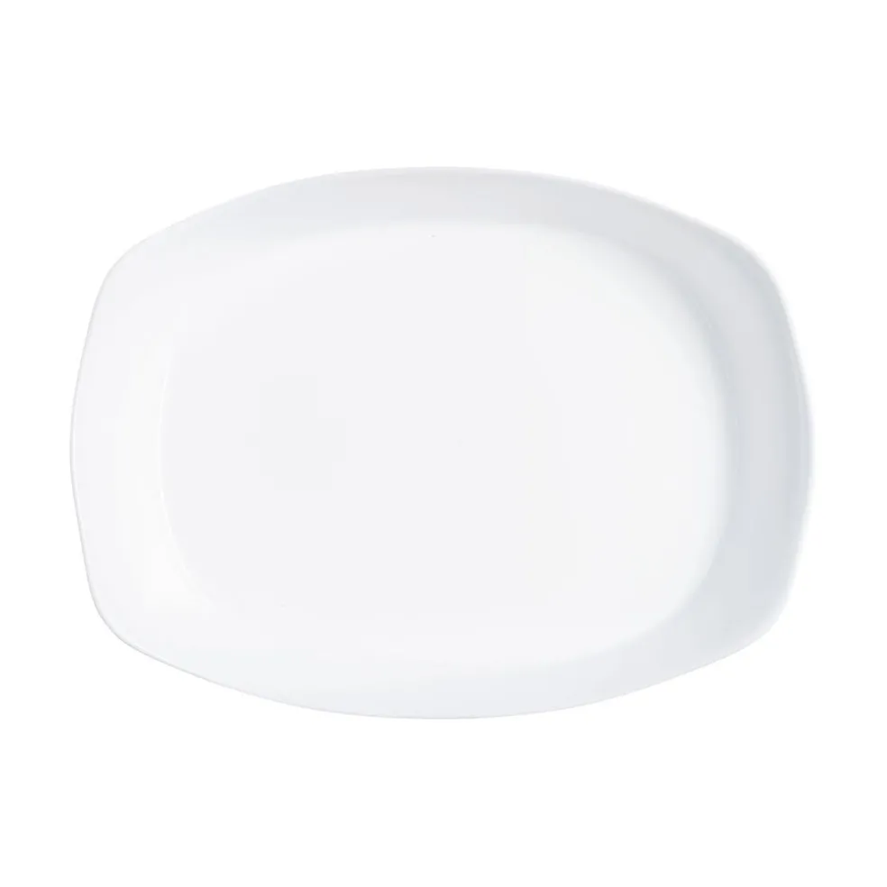Plat de cuisson blanc 38 x 28 cm Smart Cuisine Carine