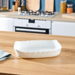 Plat de cuisson blanc 32 x 26 cm Smart Cuisine Trianon