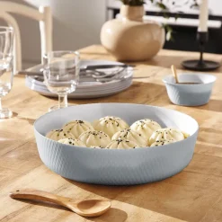 Plat rond 22 cm Smart Cuisine Wavy Granit